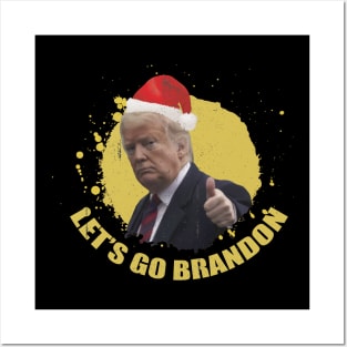 lets go brandon christmas trump Posters and Art